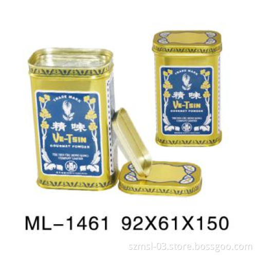 rectangular flavouring tin box